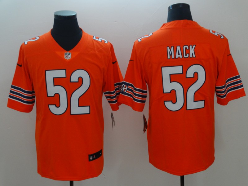 2018 Men Chicago Bears #52 Mack orange Nike Vapor Untouchable Limited Player NFL Jerseys